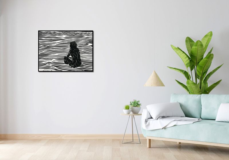 Plakat 80x60cm Złożone Fluidalne Linie zdjęcie 4