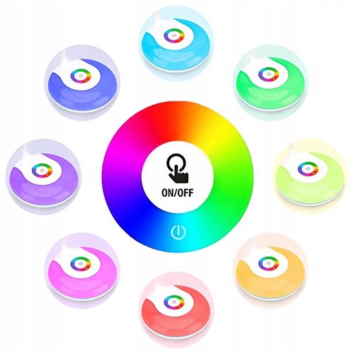 LAMPKA BIURKOWA LED NA BIURKO LAMPA 256 KOLORÓW RGB DO NAUKI DOTYKOWA na Arena.pl