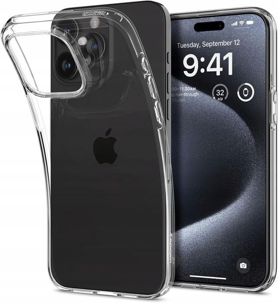 Etui Spigen Liquid Crystal do iPhone 16 Pro Crystal Clear zdjęcie 11