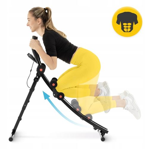 TRENAŻER MIĘŚNI BRZUCHA REGULOWANY SKŁADANY DO ĆWICZEŃ Z LICZNIKIEM 4FIZJO na Arena.pl