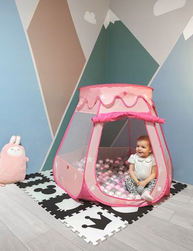 NAMIOT ZAMEK z piłkami kulkami 200 szt SUCHY BASEN na Arena.pl