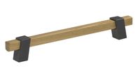 Uchwyt meblowy Schwinn Z324 Modern! Drewno i metal! Rozstaw w mm - 192, Kolor pokrycia - Grafit marone lakier