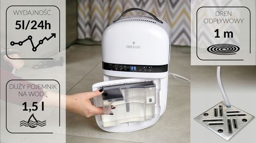 Osuszacz powietrza pochłaniacz wilgoci 5l/24 h Haus & Luft HL-OS-05 na Arena.pl