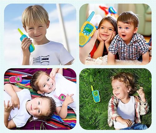 WALKIE-TALKIE DLA DZIECI LATARKA ŁOKI TOKI DUŻY ZASIĘG 2X KRÓTKOFALÓWKA RÓŻ na Arena.pl