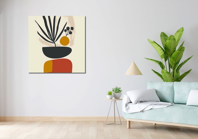 Obraz 90x90cm Botaniczny Wgląd zdjęcie 2