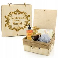 KOSZ PREZENTOWY zestaw do kąpieli spa prezent dla mamy na DZIEŃ MATKI