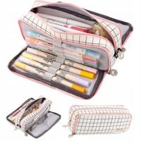 Duży piórnik szkoła trzypokojowy wielofunkcyjny