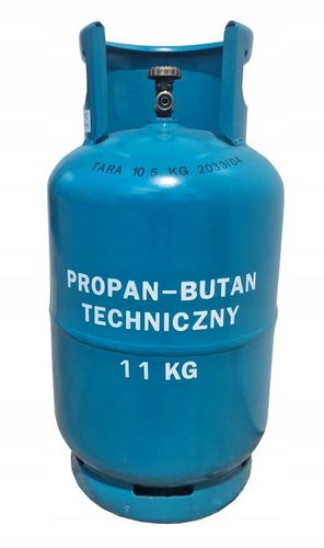 BUTLA GAZOWA PROPAN BUTAN 11KG PUSTA GRILL PIEC 30 BAR KUCHENKA LPG BUTLE na Arena.pl