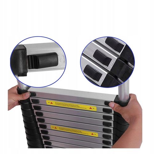 DRABINA TELESKOPOWA 6,2m Aluminiowa kładana przystawna Dayplus + hakiem na Arena.pl