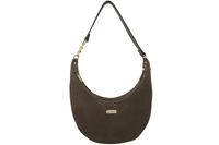 Stylowa torebka z zamszowym wykończeniem - Beżowa ciemna