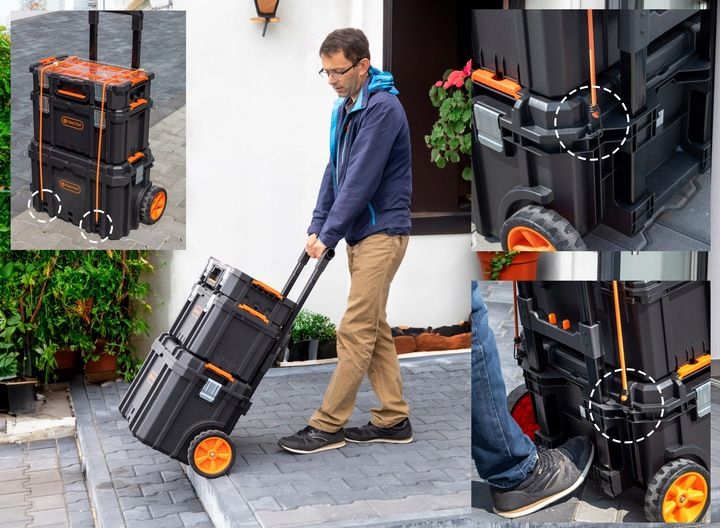 Skrzynka narzędziowa modułowa kołach ZESTAW TACTIX zdjęcie 6