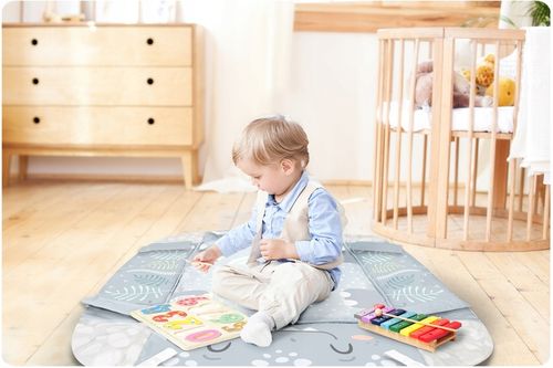 MATA EDUKACYJNA RICOKIDS DLA NIEMOWLĄT DUŻA INTERAKTYWNA + GRATIS PODUSZKA na Arena.pl