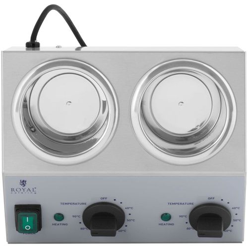 Podgrzewacz do butelek sosów na ciepło podwójny 2 strefy podgrzewania 2x1 l na Arena.pl