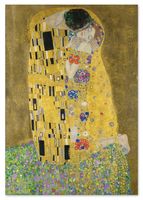 Obraz na płótnie gustav klimt kiss 70x100 cm