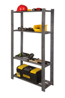 Emaga Regał B na książki drewniany zabawki 150X80X28 4p Szary