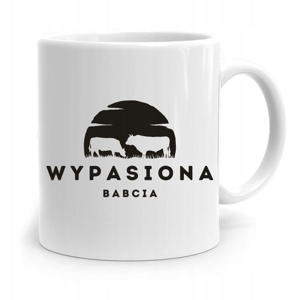 Kubek Dla Babci Na Urodziny Wypasiona Babcia Z Nadrukiem Ze Zdjęciem zdjęcie 1