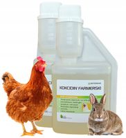 KOKCIDIN FARMERSKI zapobiega kokcydiozie u kur królików odporność 2 x 250ml