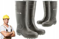 Kalosze robocze GUMOWCE buty męskie BHP ANTYPRZEBICIOWE S5 gumaki z NOSKIEM