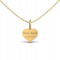 Złota Zawieszka Celebrytka Serce próba 333