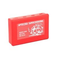 Apteczka samochodowa mała w plastikowym pudełku