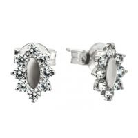 SREBRNE KOLCZYKI Z CYRKONIAMI NA SZTYFT PRÓBA SREBRA 925