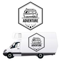 NAKLEJKA NA SAMOCHÓD TERENOWY dekoracyjna adventure napis KAMPER auto 70 cm