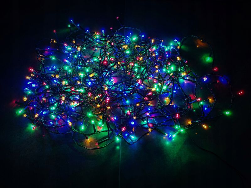 LAMPKI CHOINKOWE 400 LED MULTI ATEST CHOINKA zdjęcie 2