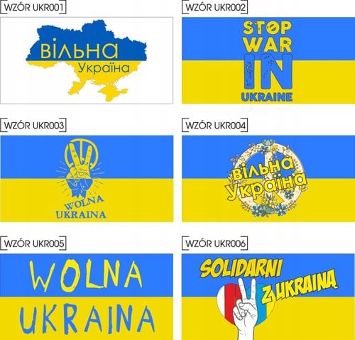 MAGNES NA samochód auto SOLIDARNI Z UKRAINĄ 2x na Arena.pl
