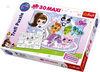 PUZZLE DWUSTRONNE LITTLEST PETSHOP 30 MAXI PUZZLE
