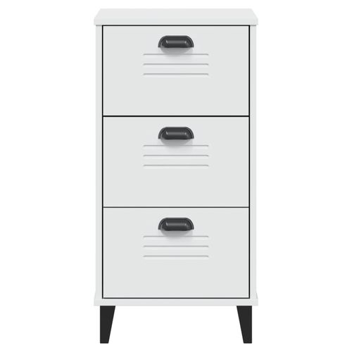 Szafka nocna VIKEN, biała, lite drewno sosnowe na Arena.pl