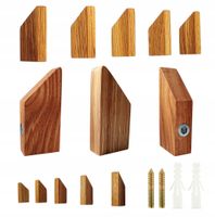 Wieszak Scienny Pojedynczy Drewniany do Pokoju Przedpokoju Kurtki Rustykaln