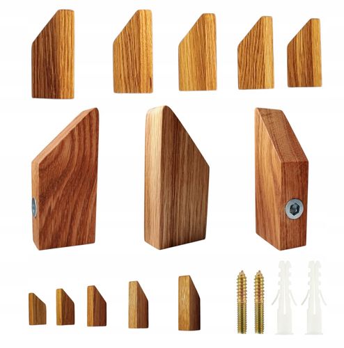 Wieszak Scienny Pojedynczy Drewniany do Pokoju Przedpokoju Kurtki Rustykaln na Arena.pl