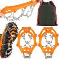 RACZKI NA BUTY TURYSTYCZNE KOLCE ANTYPOŚLZGOWE Pomarańczowe R. 36-45