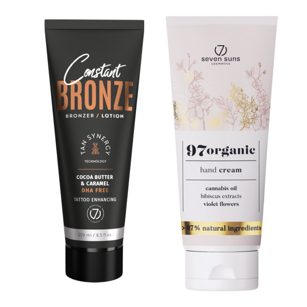 7suns Constant Bronze Bronzer Lotion 250ml + Krem Do Rąk 75ml Gratis zdjęcie 1