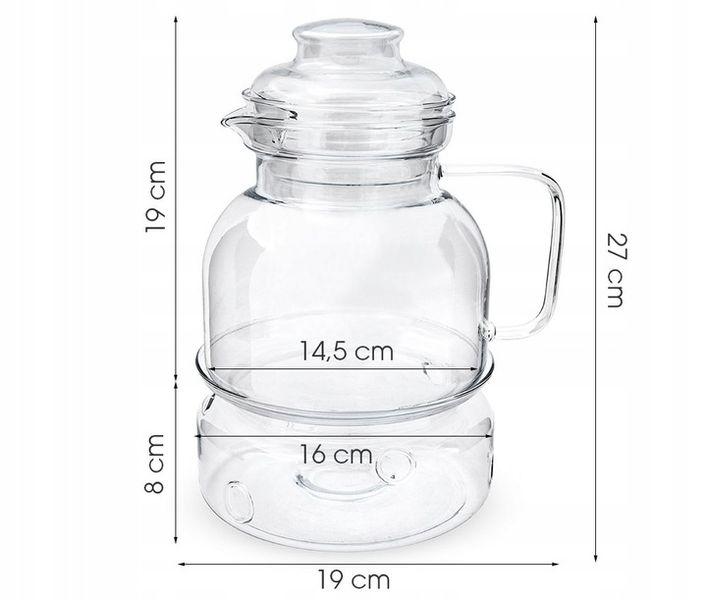 Dzbanek z podgrzewaczem TERMISIL 1,5l zdjęcie 5