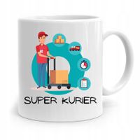 Kubek Prezent Dla Kuriera Super Kurier Delivery Z Nadrukiem Ze Zdjęciem