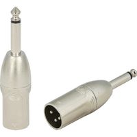 Redukcja adapter przejściówka XLR męski Jack 6,3mm RA2XMJM