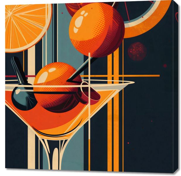 Obraz 90x90cm Koktajl w Stylu zdjęcie 1
