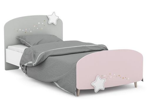 Łóżko dziecięce motyw gwiazdy dla dziewczynki różowe pojedyncze na Arena.pl