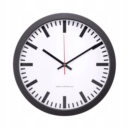 Zegar ścienny sterowany radiowo DCF77 automat 30cm na Arena.pl
