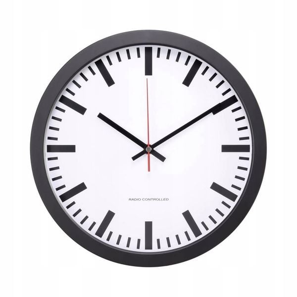 Zegar ścienny sterowany radiowo DCF77 automat 30cm zdjęcie 2