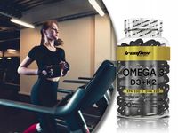 IRONFLEX OMEGA 3 D3+K2+ VIT E 90 kaps ZDROWE SERCE KOŚCI ZĘBY KWASY EPA DHA