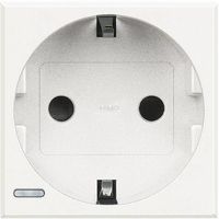 AXOLUTE - Gniazdo SCHUKO 2P+Z 16A BIAŁE Bticino HD4141