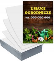Ulotki A5 100 szt firmowe reklamowe USŁUGI OGRODNICTWO + PROJEKT GRATIS