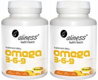 Aliness OMEGA 3-6-9 Olej lniany DHA EPA 180kaps.