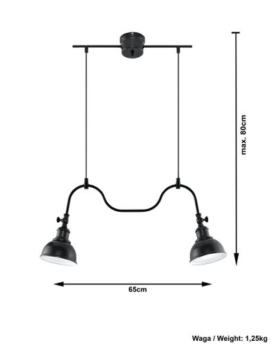 Żyrandol 2xE27 MARE 2 Sollux na Arena.pl