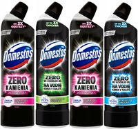 Żel WC Toalet Domestos Zero Kamienia zestaw 4 x 750ml Mix Lime Ocean Pink