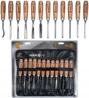 VOREL DŁUTA DO DREWNA RZEŹBIARSKIE SNYCERSKIE STOLARSKIE ZESTAW 12