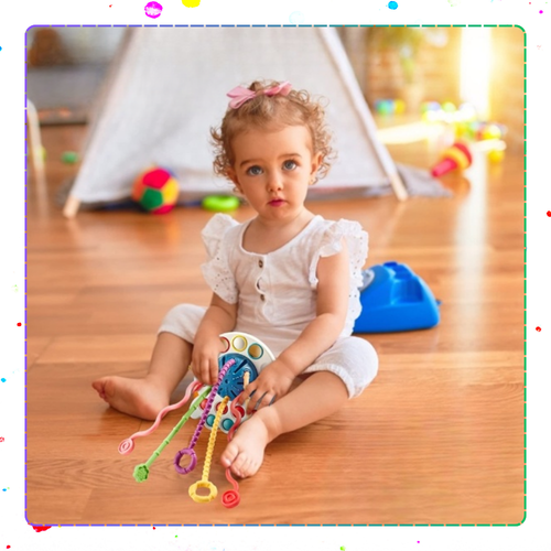 zabawka sensoryczna dla niemowlaka 4 w 1 ośmiornica rozwój zmysłów dziecka na Arena.pl