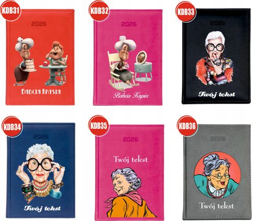 PERSONALIZOWANY PLANER kalendarz A4 2026 TYGODNIOWY babcia i dziadek na Arena.pl
